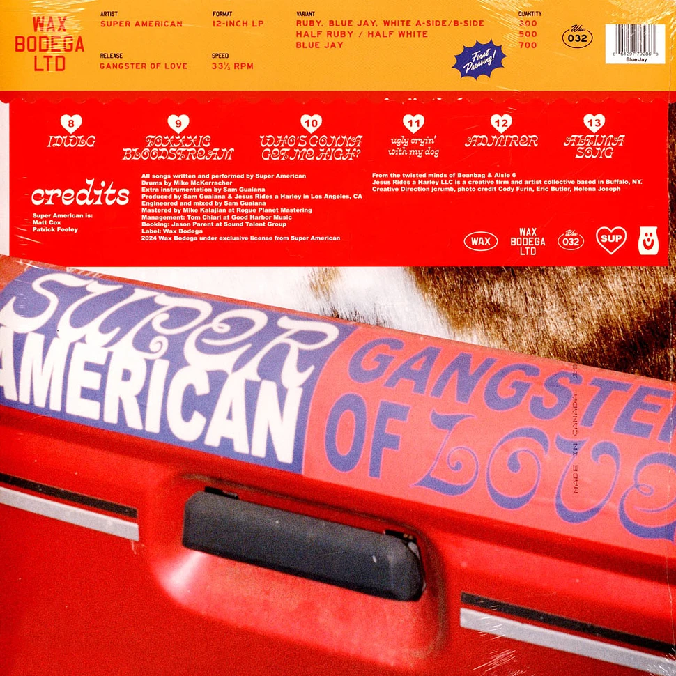 Super American - Gangster Of Love Blue Jay Vinyl Edition