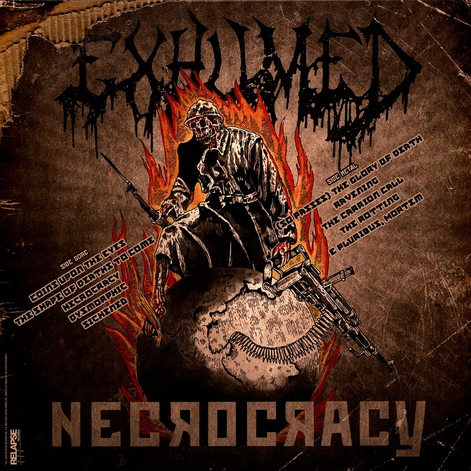 Exhumed - Necrocracy Blood Red With Splatter Edition