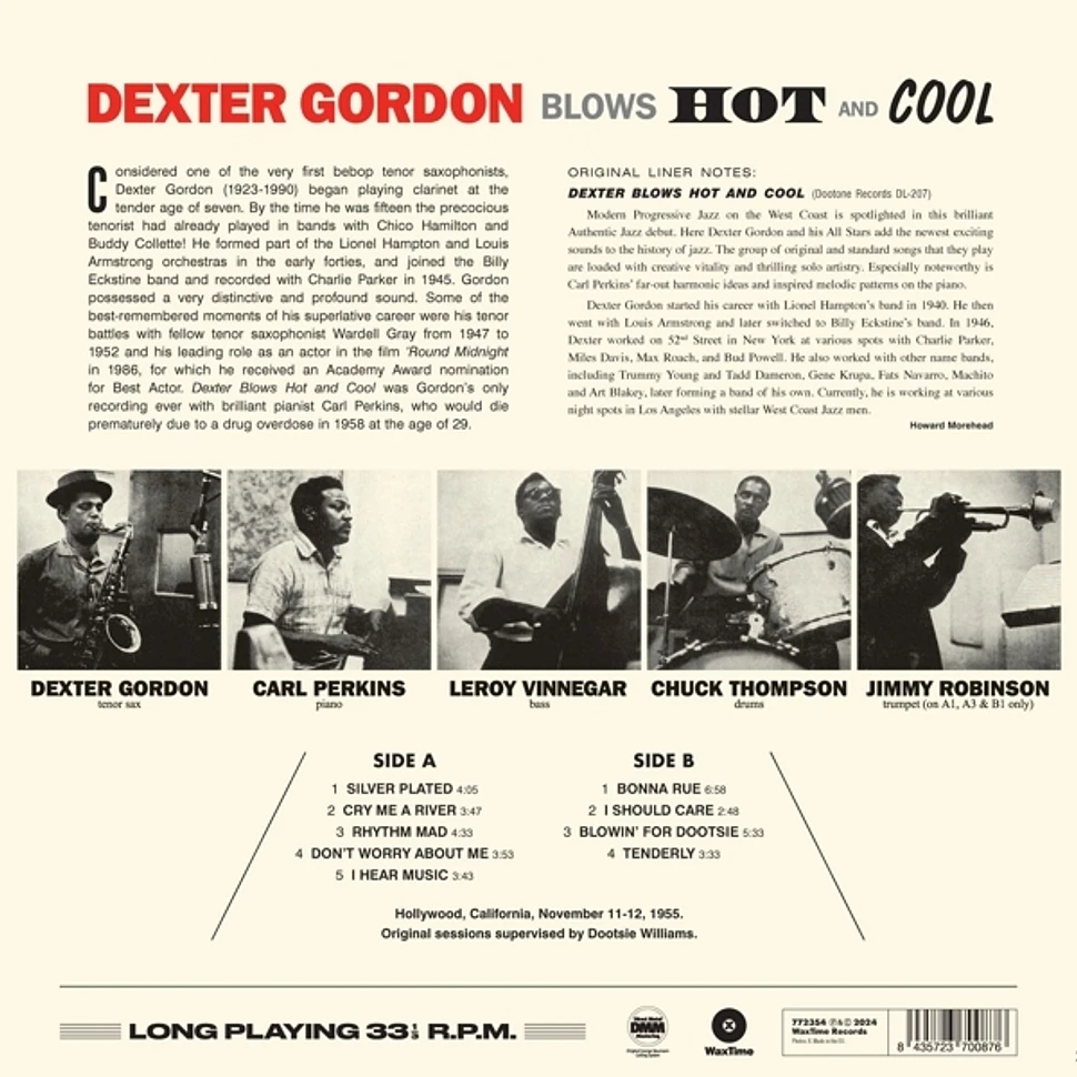 Dexter Gordon - Blows Hot And Cool