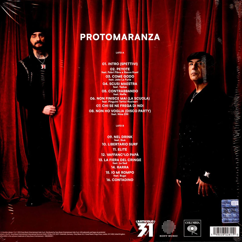 Articolo 31 - Protomaranza Clear Vinyl Edition