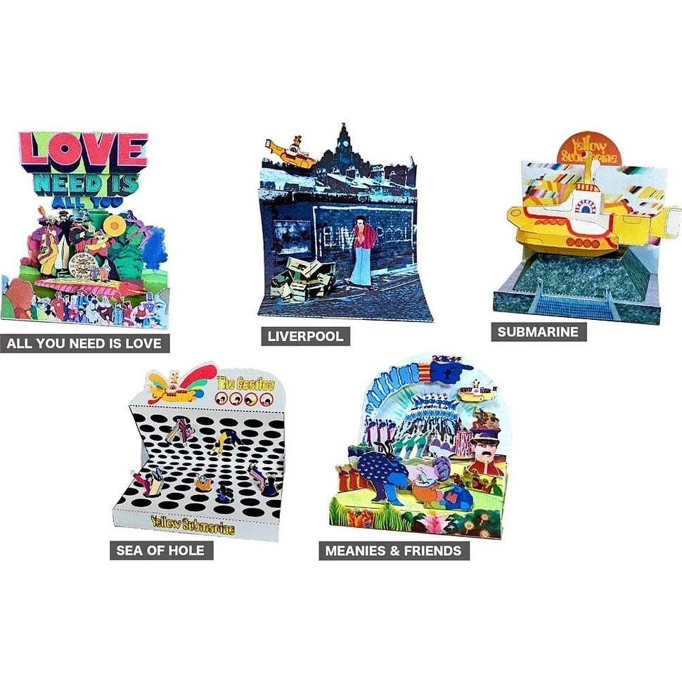 The Beatles - Yellow Submarine Postcard Diorama Set (5 Designs)