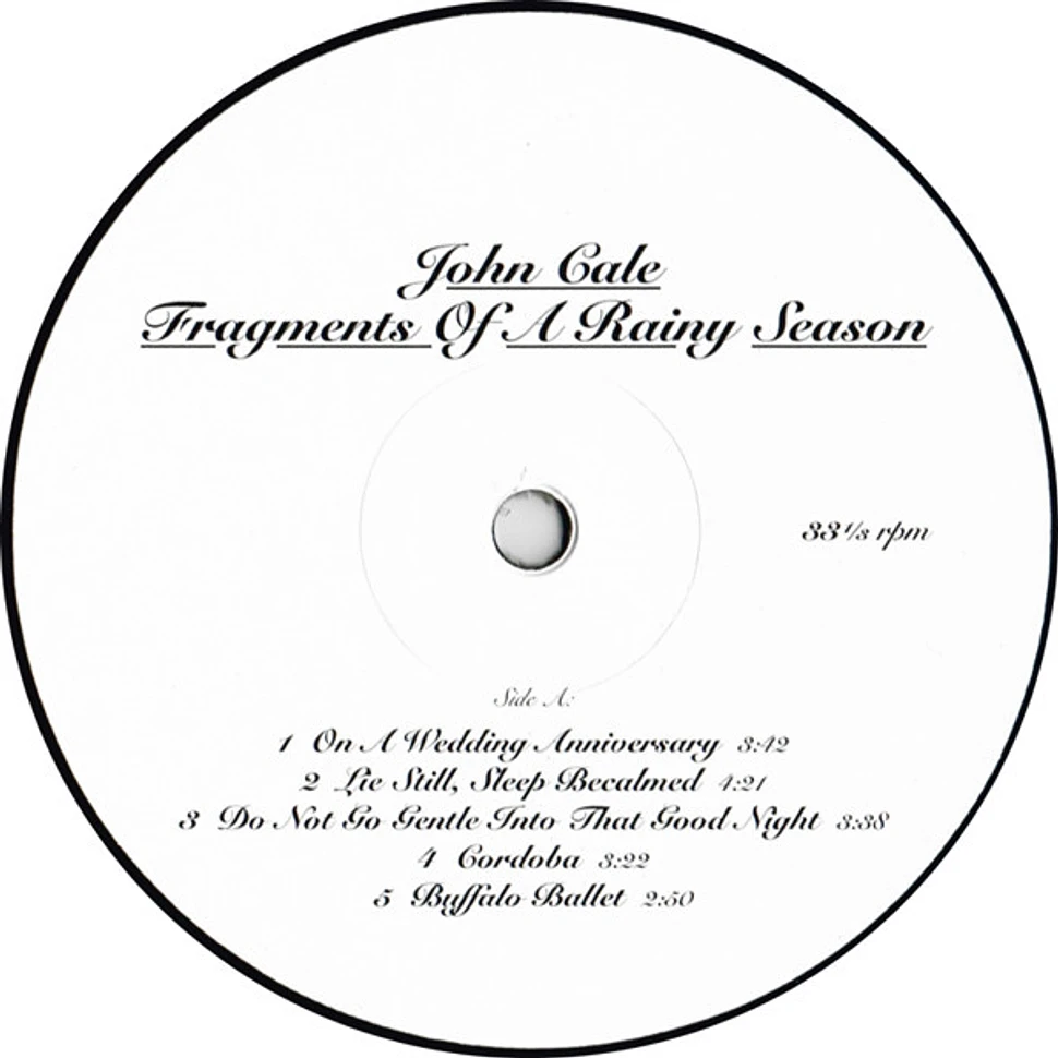 John Cale - Fragments Of A Rainy Season