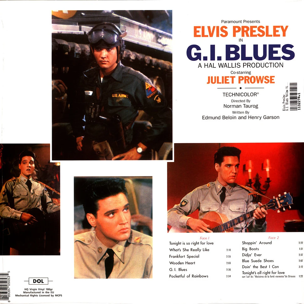 Elvis Presley - G.I. Blues Yellow Vinyledition