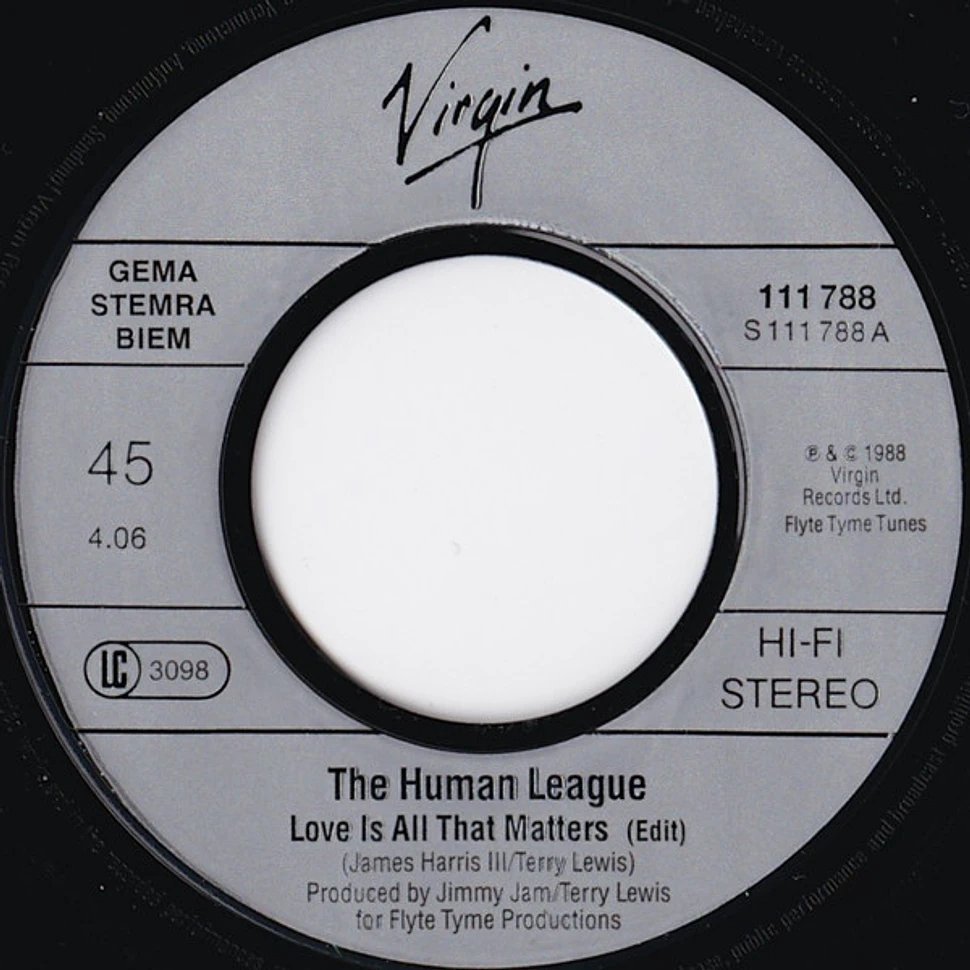 The Human League - Love Is All That Matters