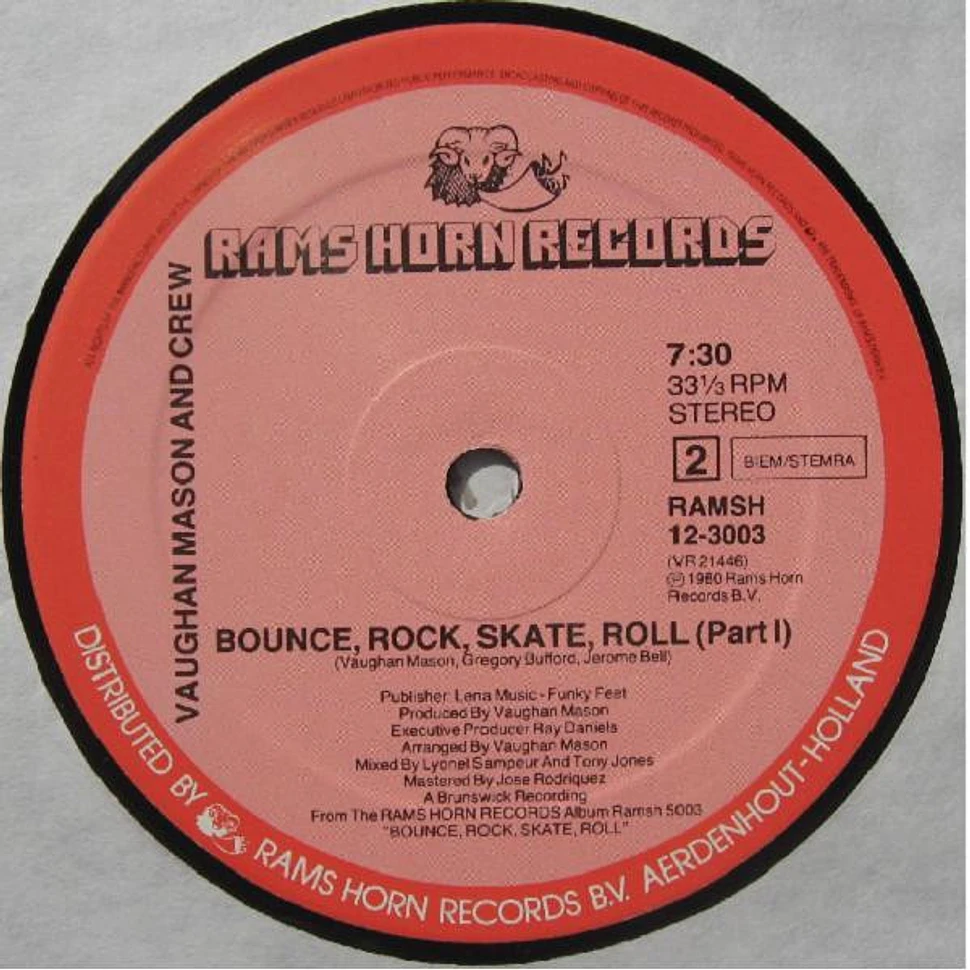 Vaughan Mason & Crew - Roller Skate / Bounce, Rock, Skate, Roll (Part 1)
