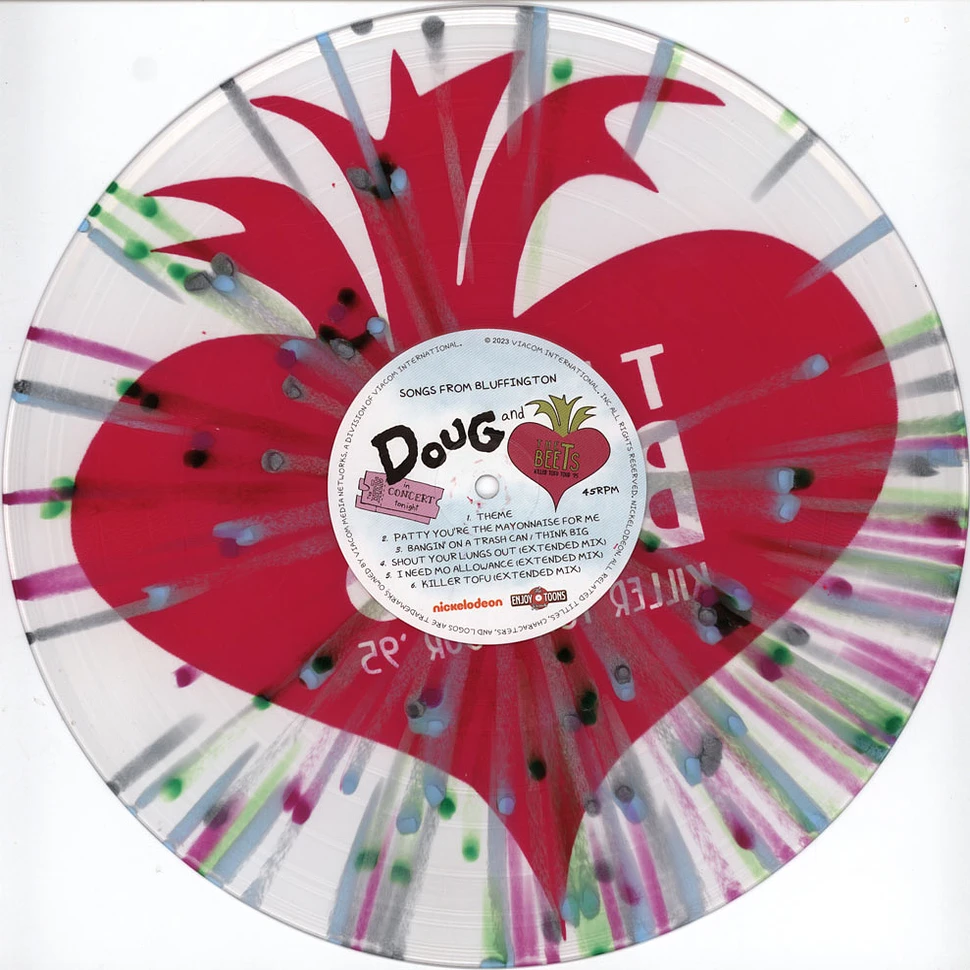 Doug & The Beets - Songs From Bluffington Clear w/ Purple, Green, Silver & Blue Splatter Vinyl Edition