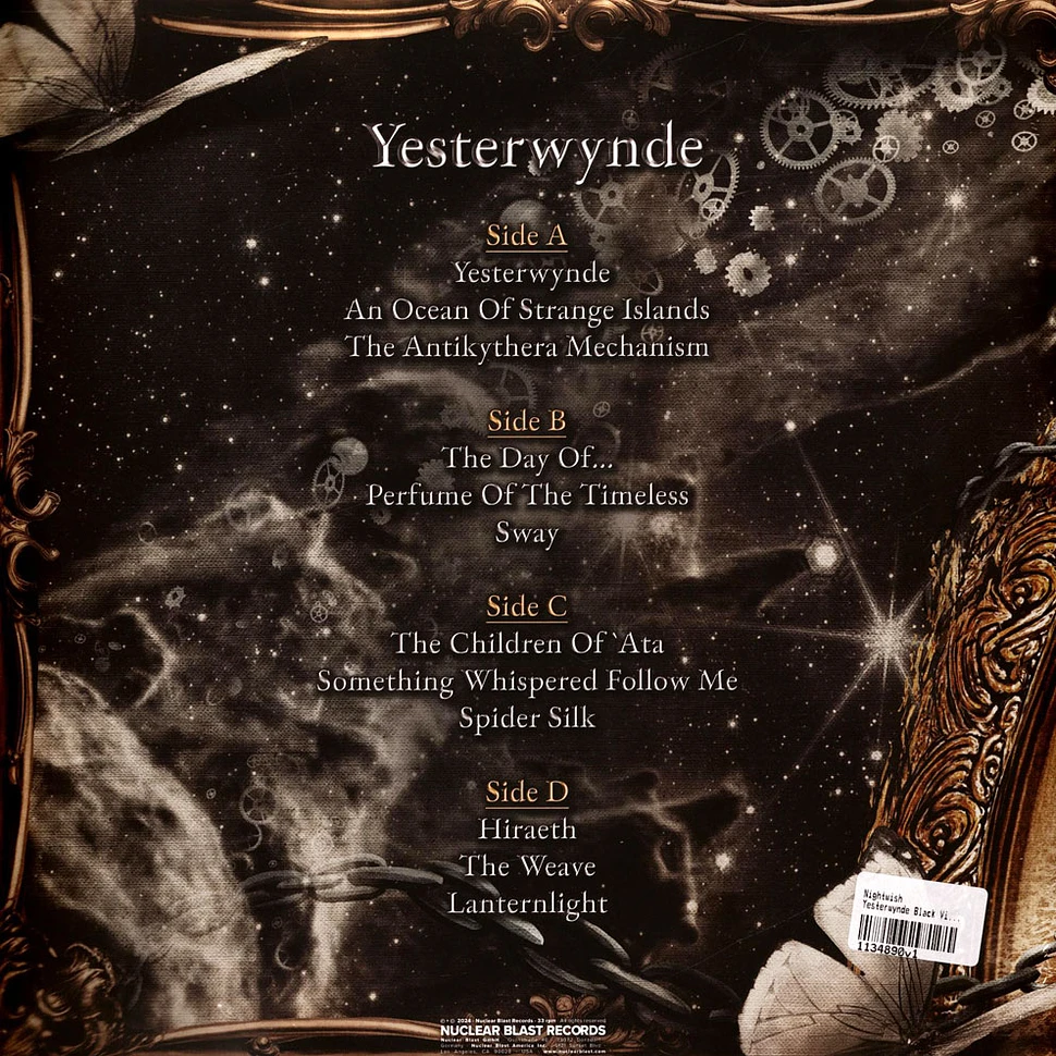 Nightwish - Yesterwynde Black Vinyl Edition