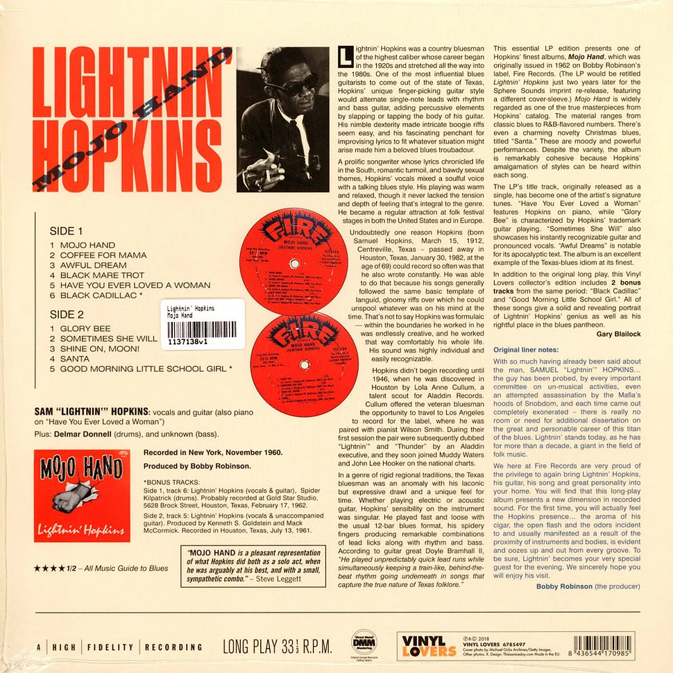 Lightnin' Hopkins - Mojo Hand