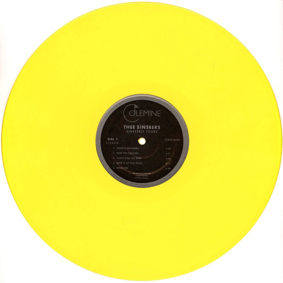 Thee Sinseers - Sinseerly Yours Opaque Yellow Vinyl Edition