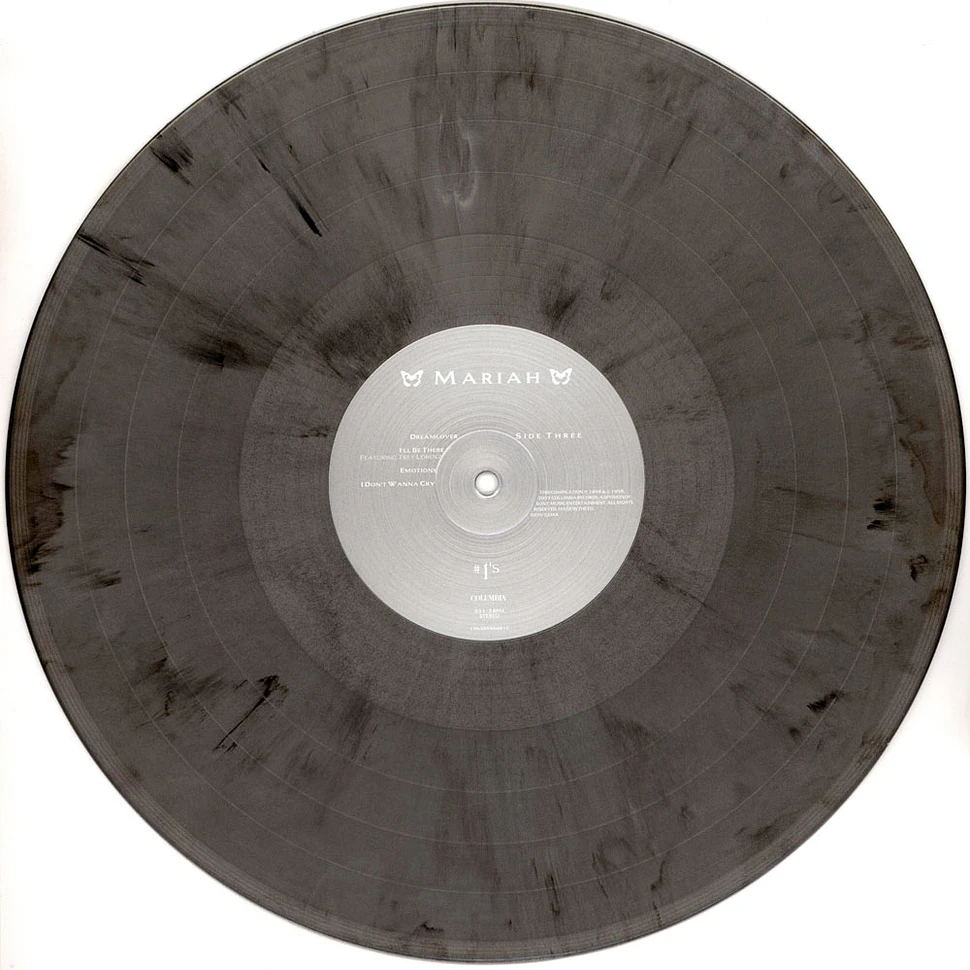 Mariah Carey - #1's Metallic Silver Black Swirl Vinyl Edition