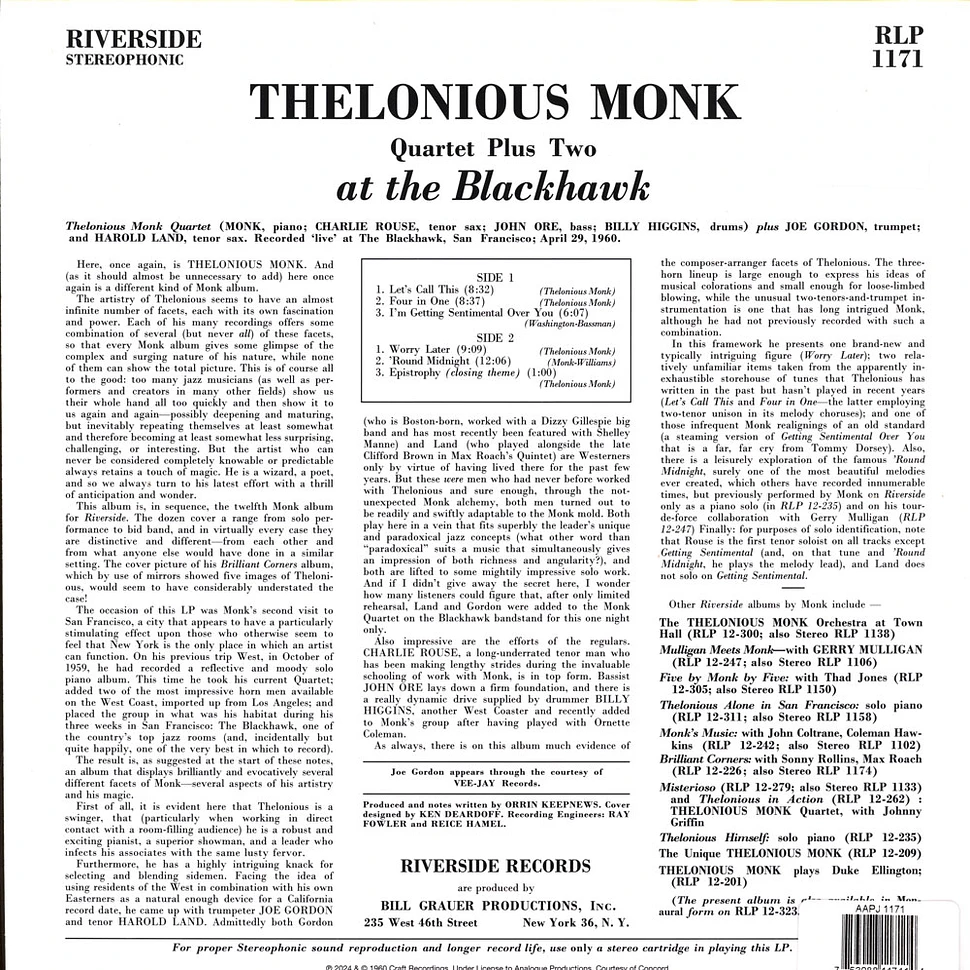 Thelonious Monk - At The Blackhawk