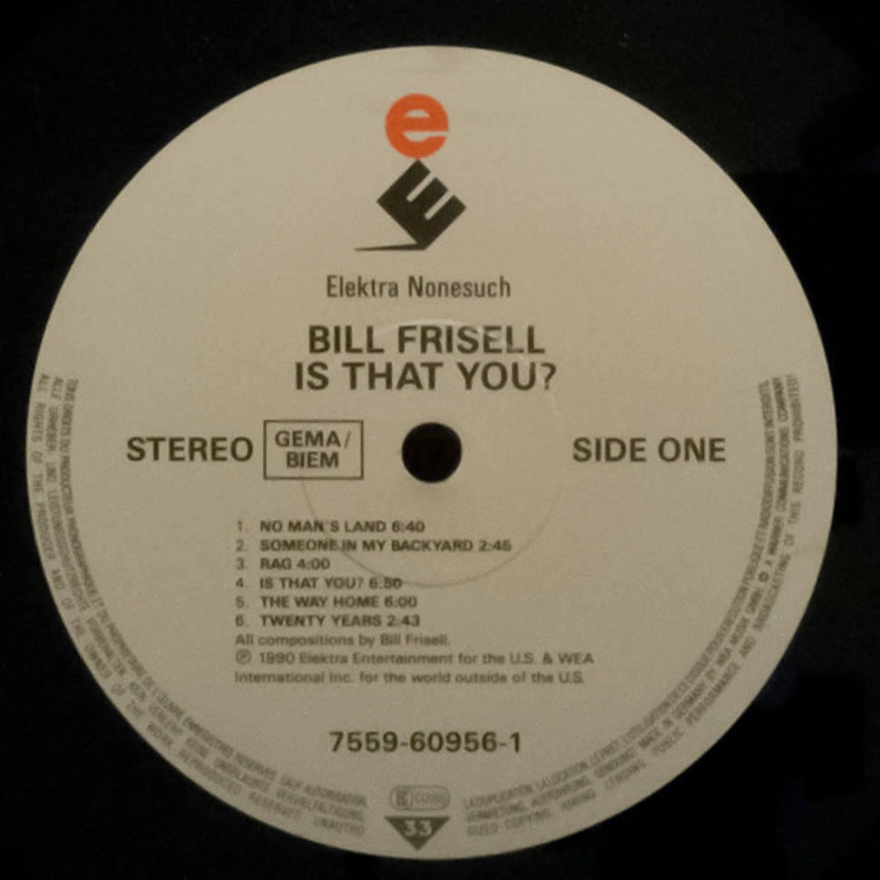 Bill Frisell - Is That You?