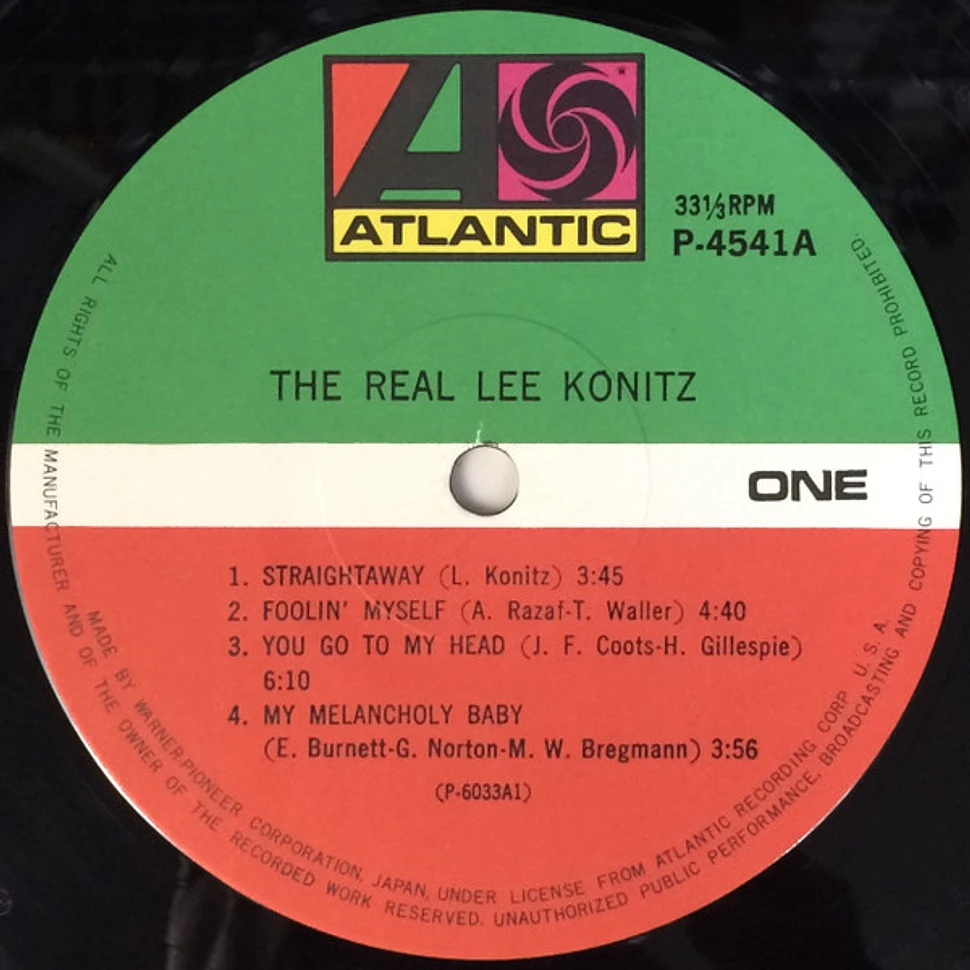 Lee Konitz - The Real Lee Konitz