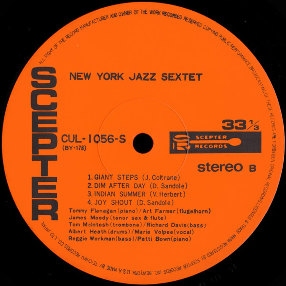 New York Jazz Sextet - New York Jazz Sextet