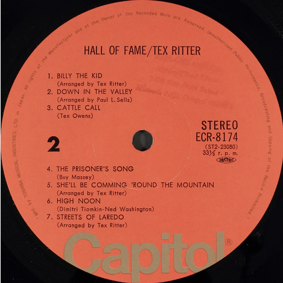 Tex Ritter - Hall Of Fame