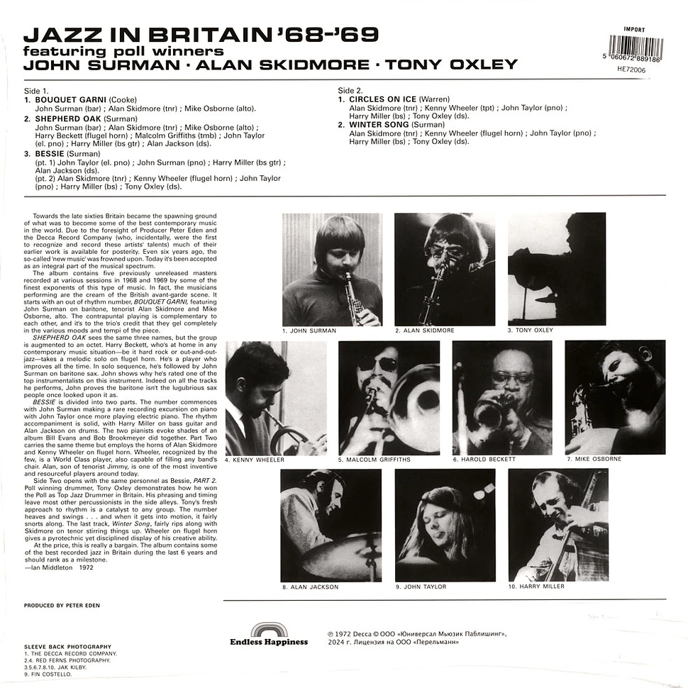 John Surman / Alan Skidmore / Tony Oxley - Jazz In Britain 68-69