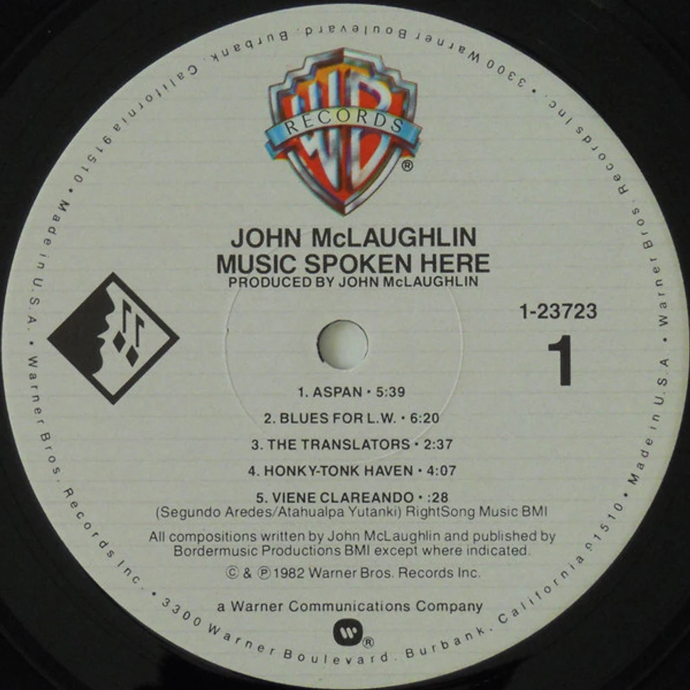 John McLaughlin - Music Spoken Here