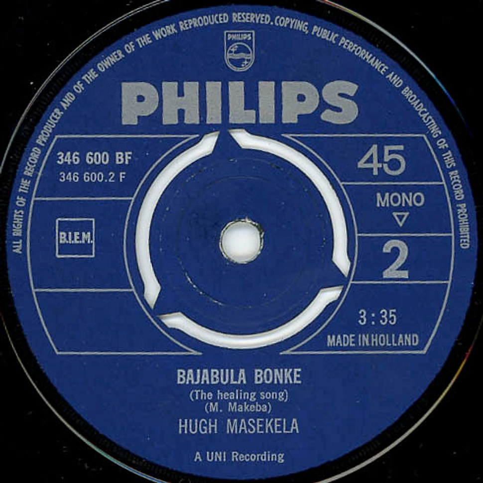 Hugh Masekela - Grazing In The Grass / Bajabula Bonke