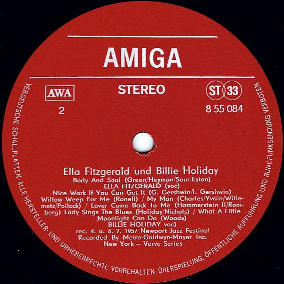 Ella Fitzgerald & Billie Holiday - Ella Fitzgerald Und Billie Holiday