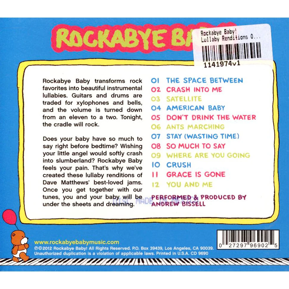 Rockabye Baby! - Lullaby Renditions Of Dave Matthews Band