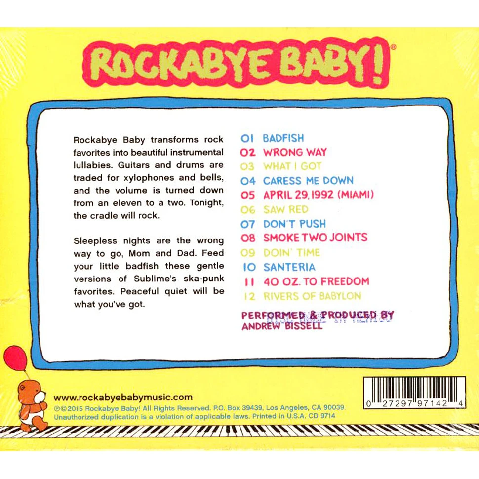 Rockabye Baby! - Lullaby Renditions Of Sublime