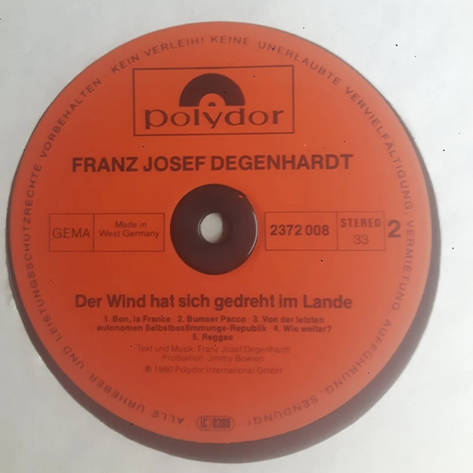 Franz Josef Degenhardt - Der Wind Hat Sich Gedreht Im Lande