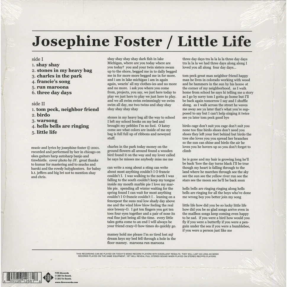 Josephine Foster - Little Life