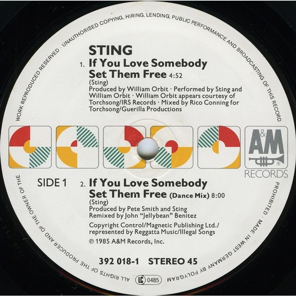 Sting - If You Love Somebody Set Them Free