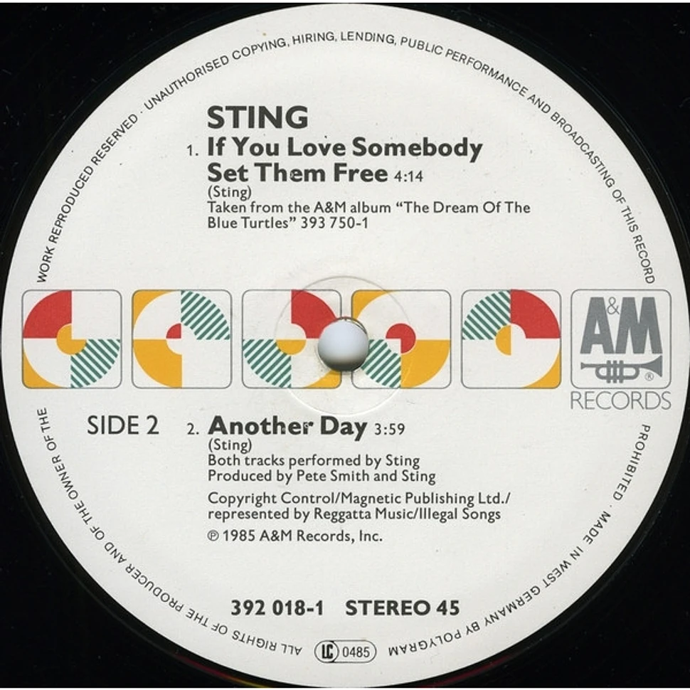 Sting - If You Love Somebody Set Them Free