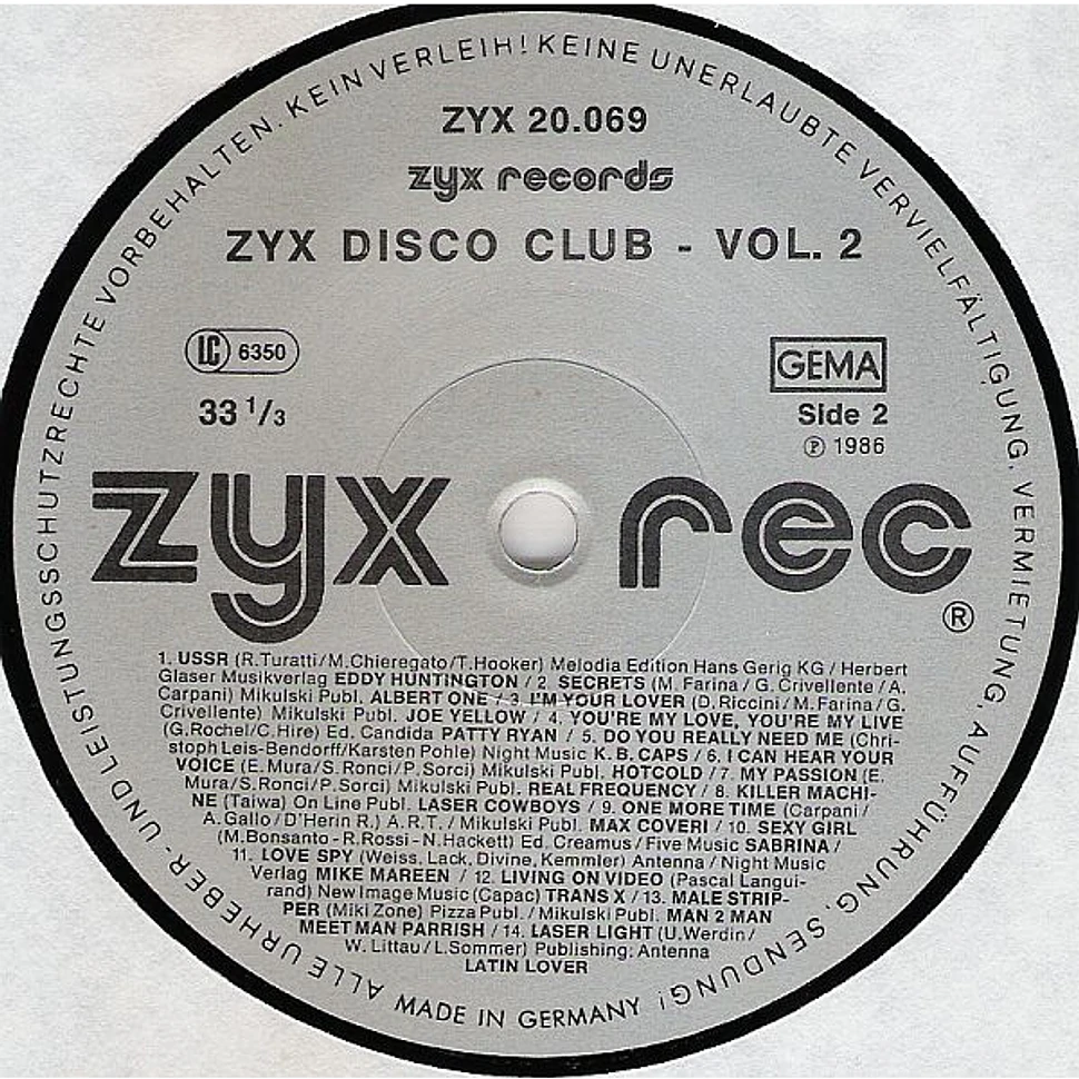 V.A. - ZYX Disco Club Volume 2