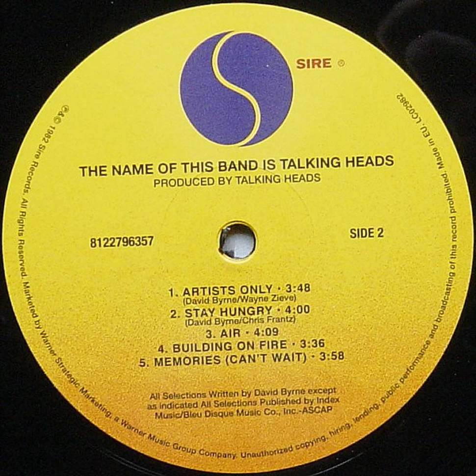 Talking Heads - The Name Of This Band Is Talking Heads