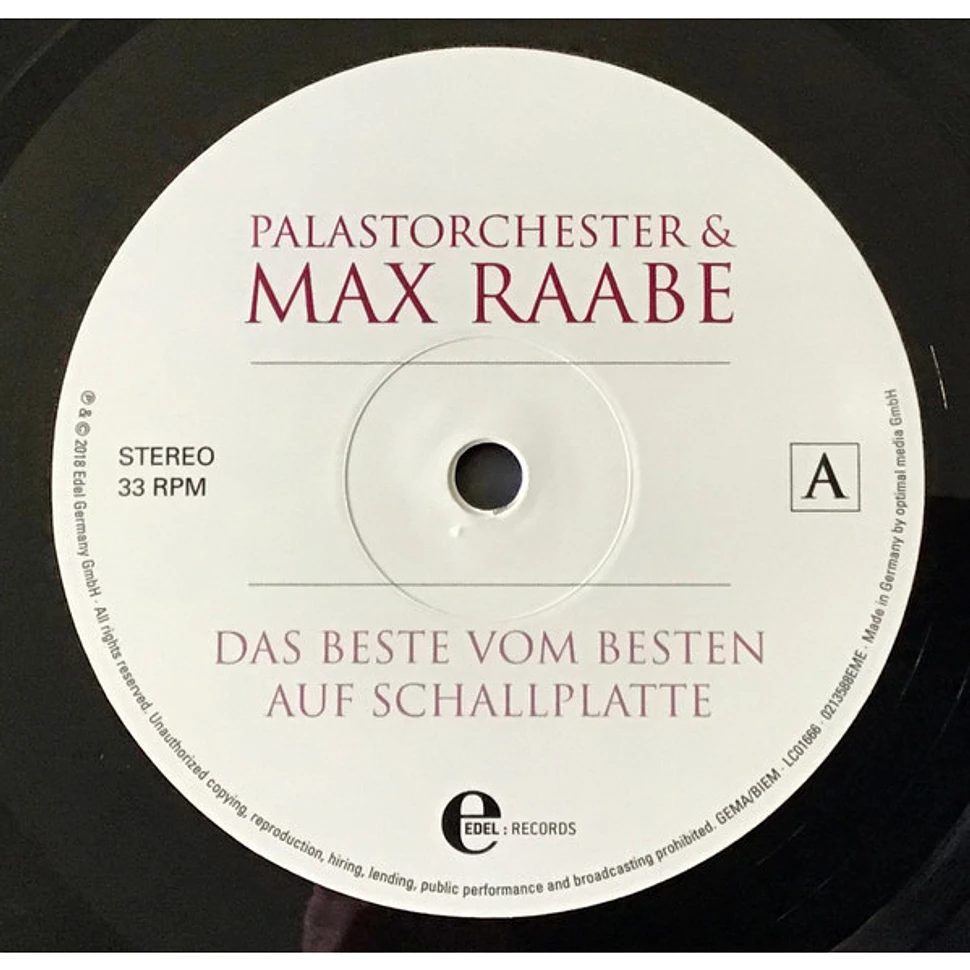 Palast Orchester Mit Seinem Sänger Max Raabe - Das Beste Vom Besten Auf Schallplatte