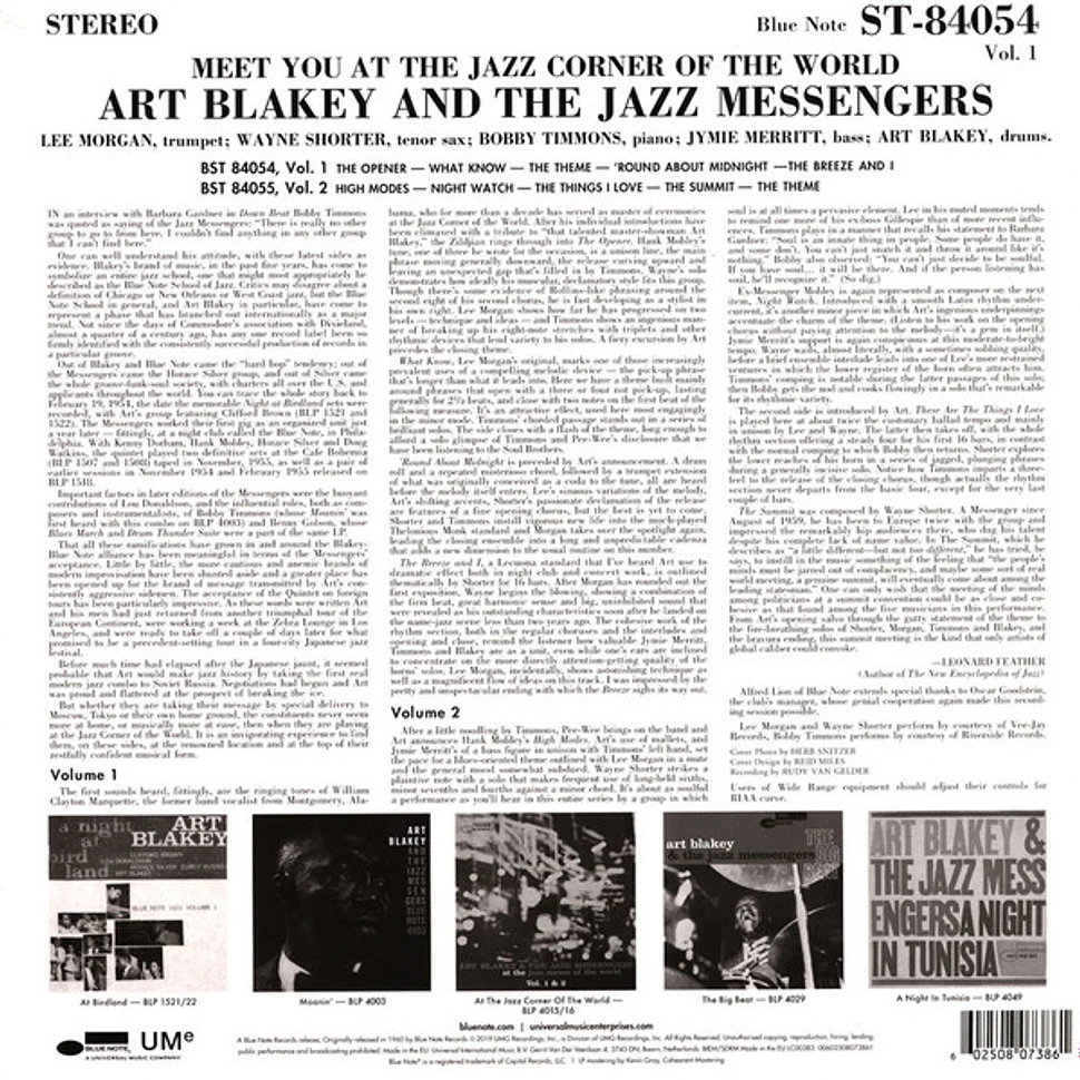 Art Blakey & The Jazz Messengers - Meet You At The Jazz Corner Of The World (Volume 1)