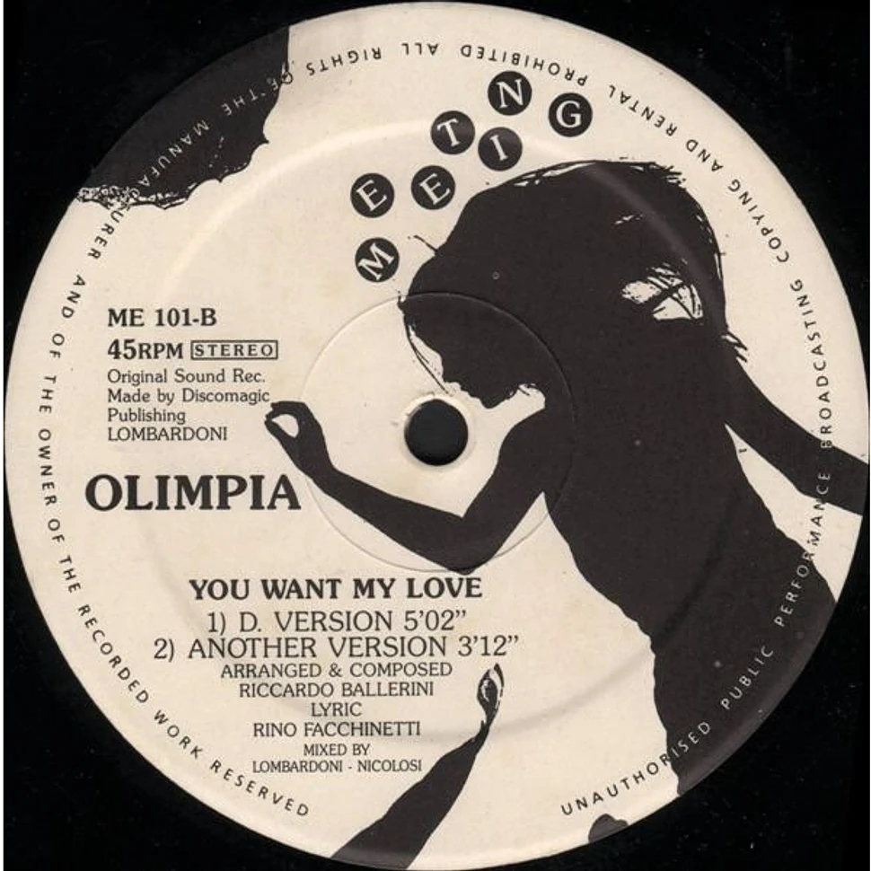 Olimpia - You Want My Love