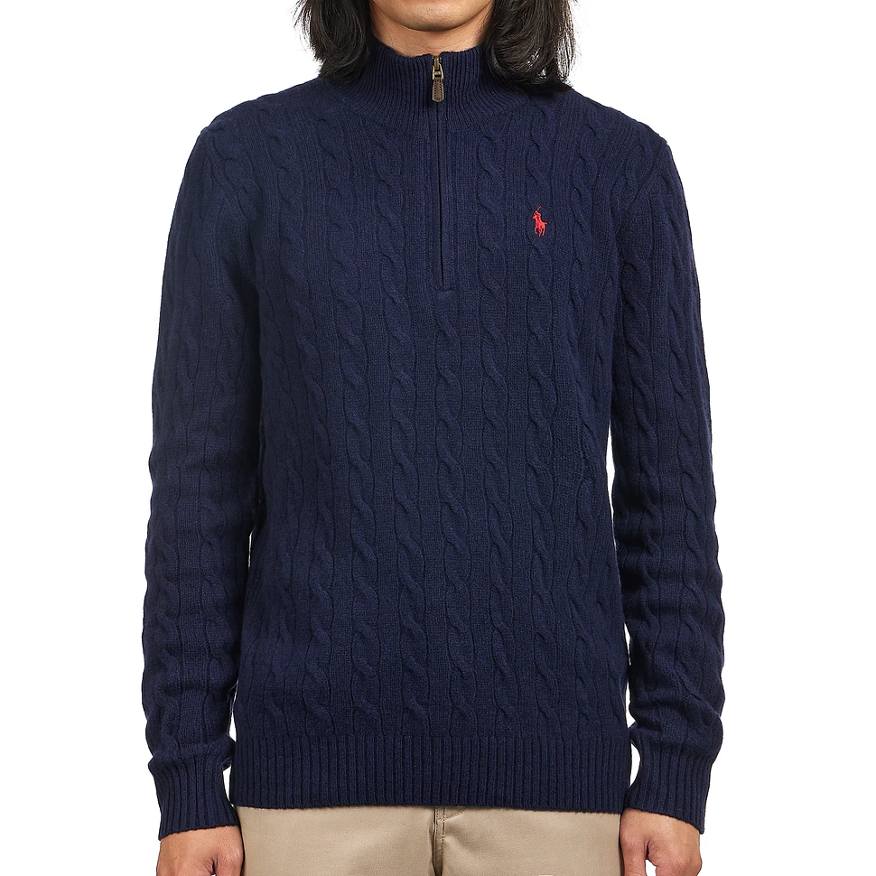 Polo Ralph Lauren - Cable-Knit Wool-Cashmere Zip Sweater