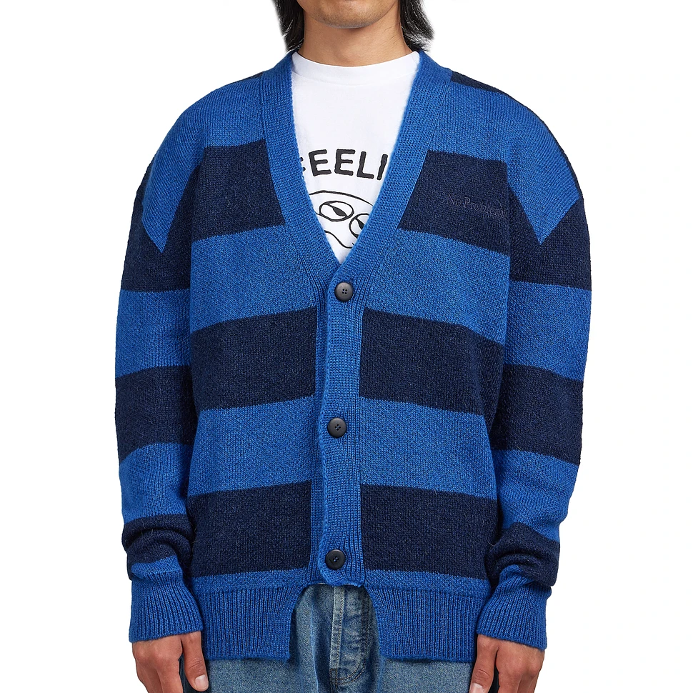 No Problemo - Striped Mohair Oversized Cardigan