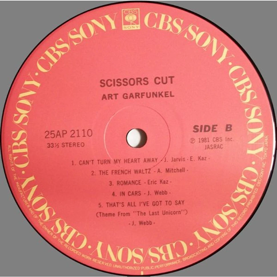 Art Garfunkel - Scissors Cut