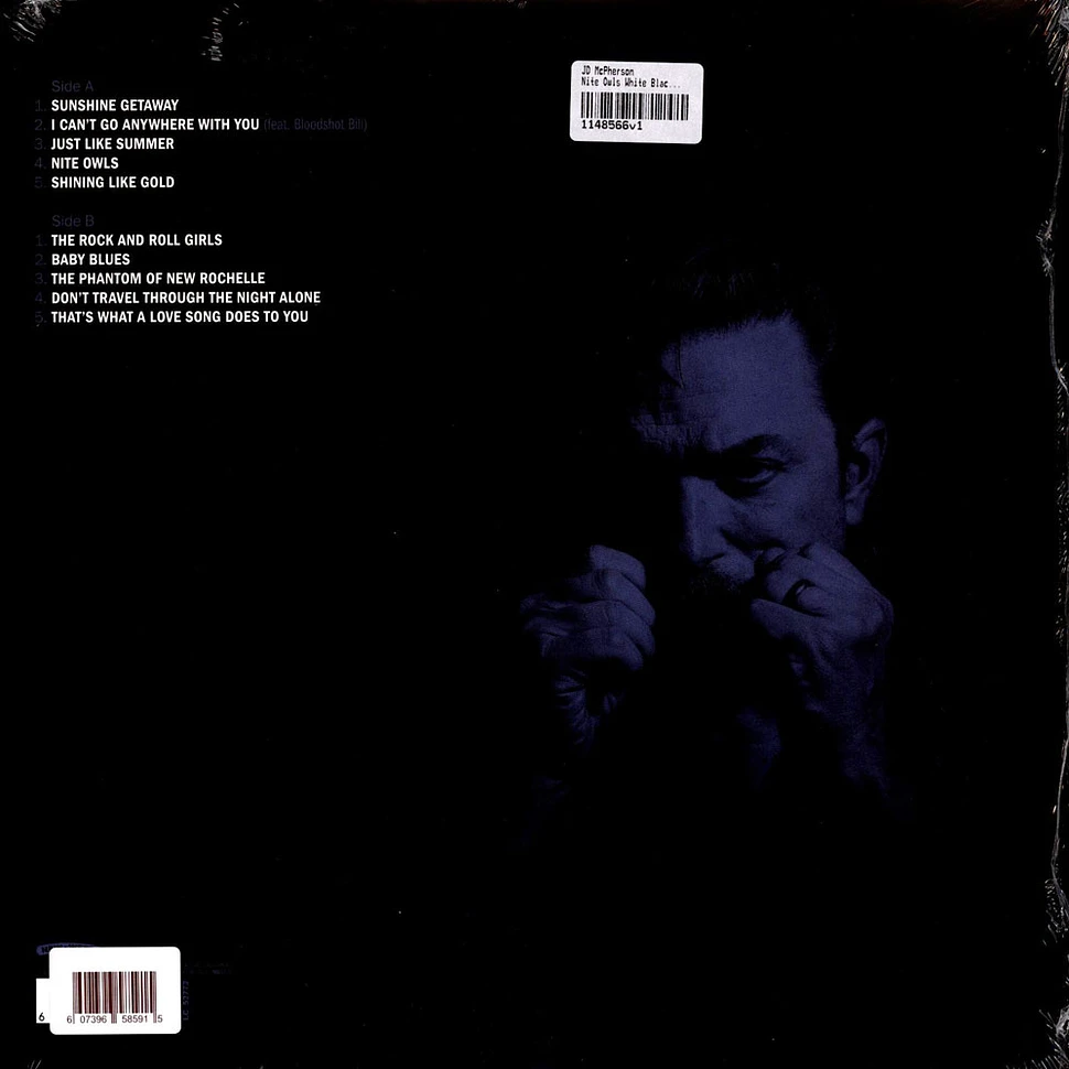 JD McPherson - Nite Owls White Black & Blue Nite Owl Splatter Vinyl Edition