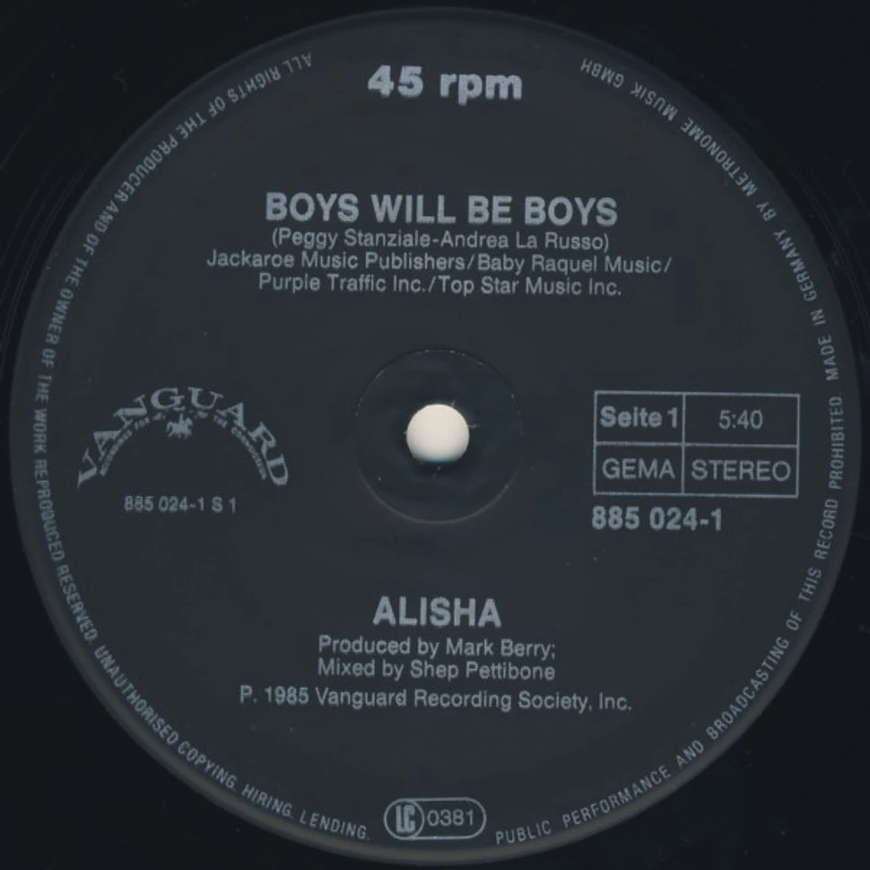 Alisha - Boys Will Be Boys