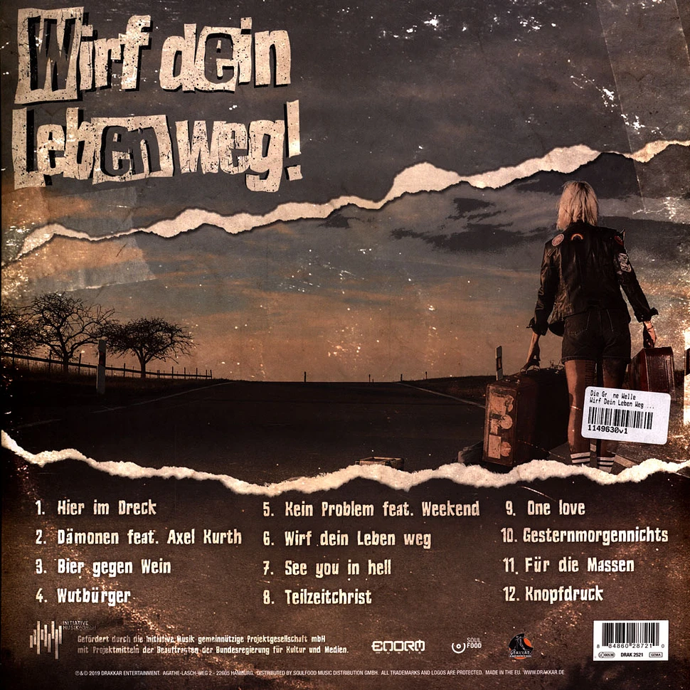 Die Grüne Welle - Wirf Dein Leben Weg Black Vinyl Edition