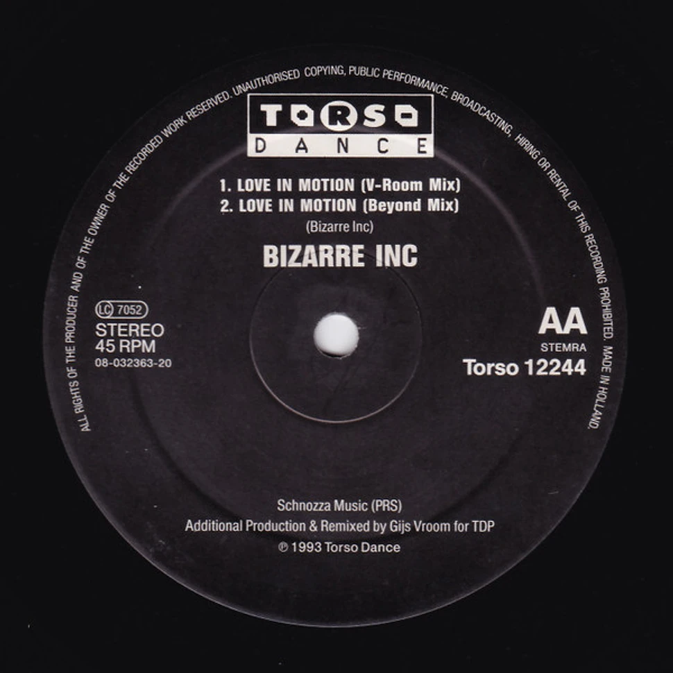 Bizarre Inc - Love In Motion (Remixes)
