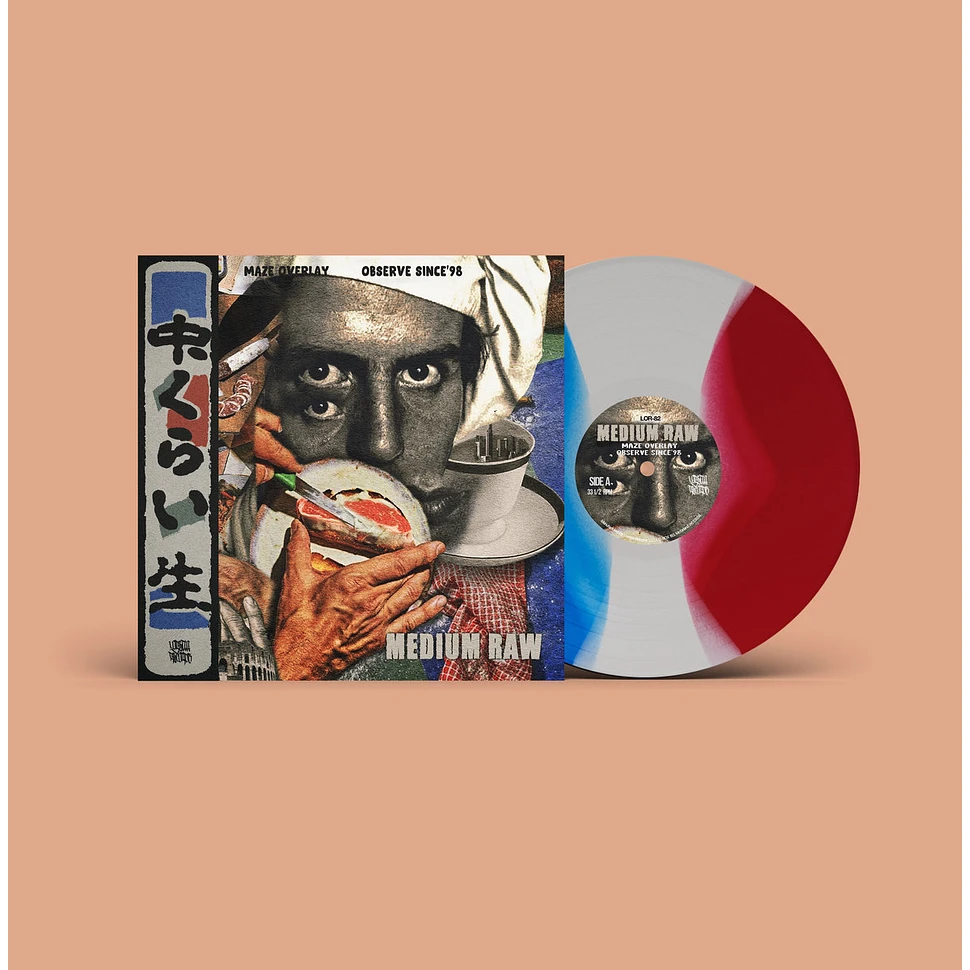 Maze Overlay & Observe Since '98 - Medium Raw Red, Blue & White Vinyl Edition W/ Obi