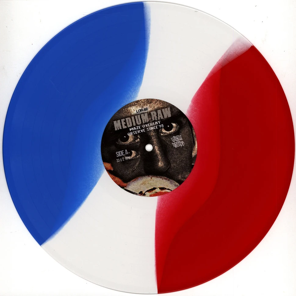 Maze Overlay & Observe Since '98 - Medium Raw Red, Blue & White Vinyl Edition W/ Obi