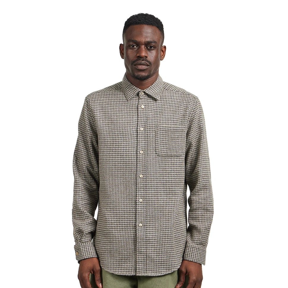 Portuguese Flannel - Abstract Pied Poule Shirt