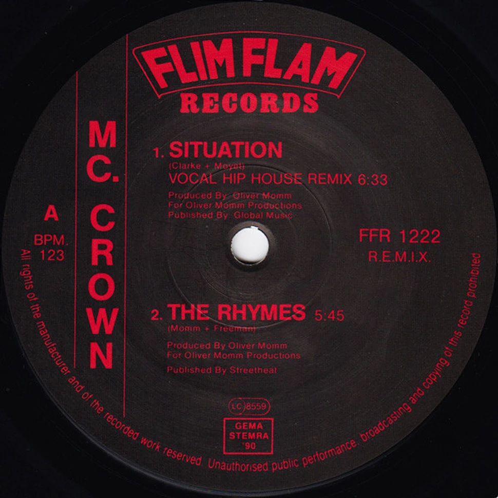 MC Crown Featuring Rhythem System - Situation (New Hip House Remix)