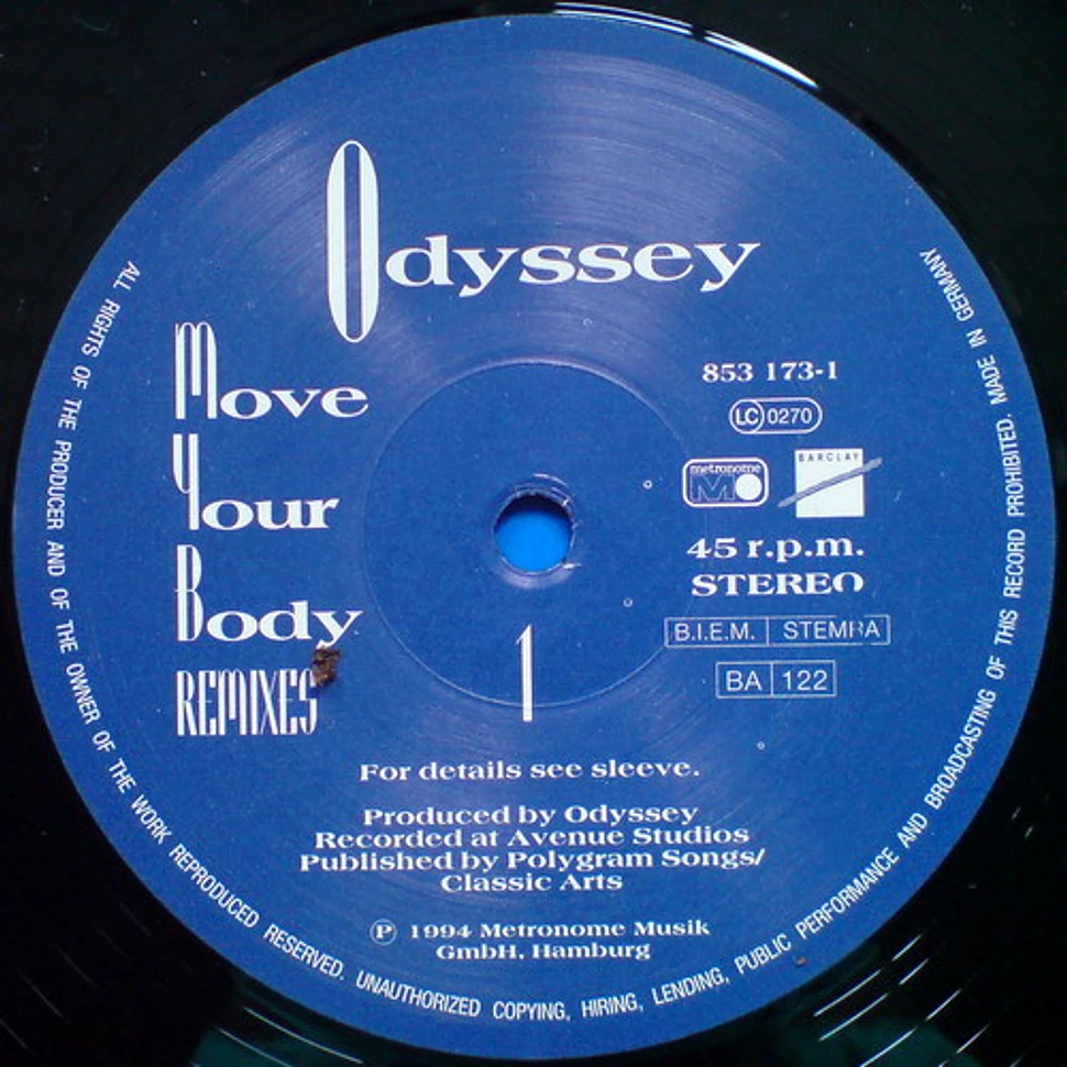 Odyssey - Move Your Body (Remixes)