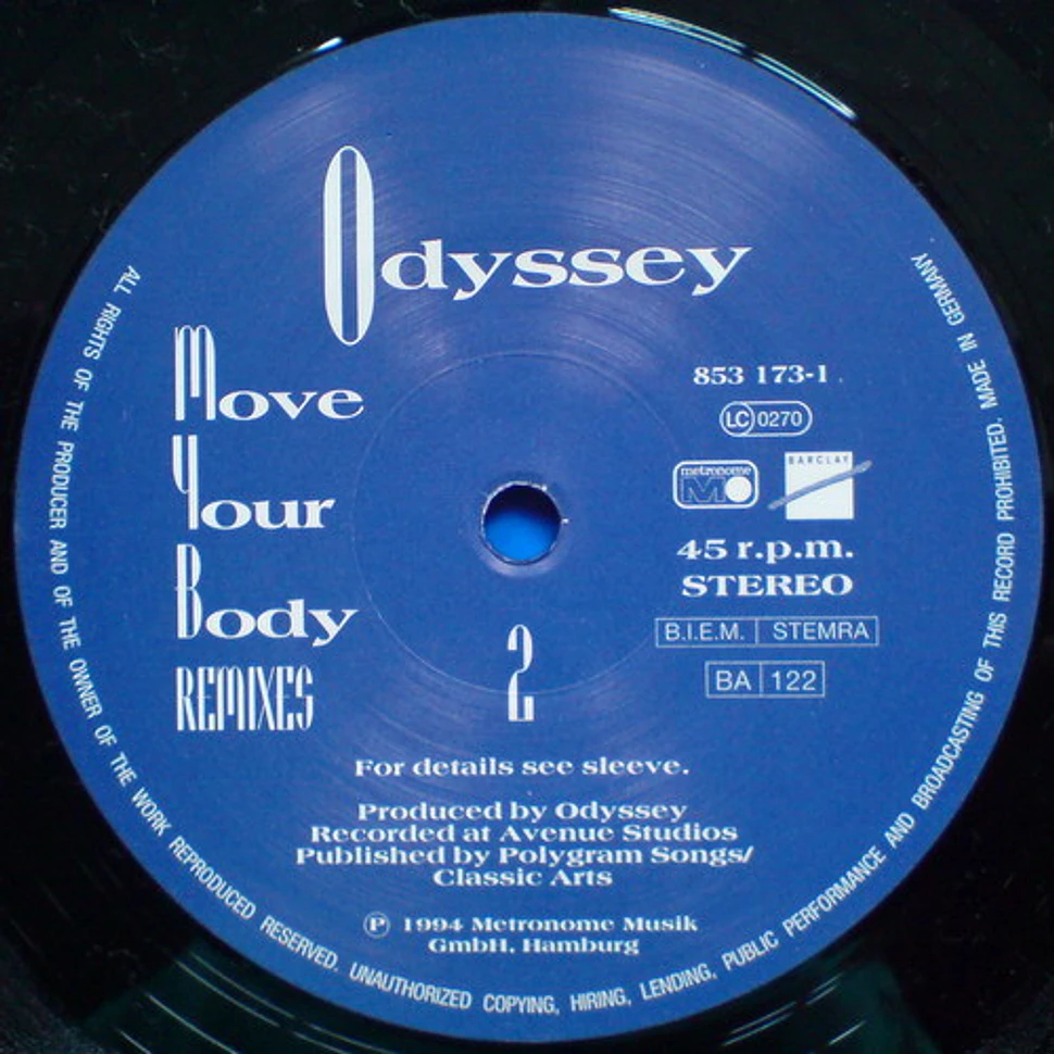 Odyssey - Move Your Body (Remixes)