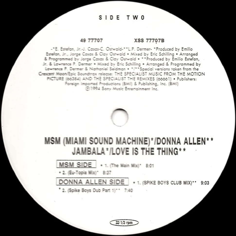 Miami Sound Machine, Donna Allen - Jambala / Love Is The Thing