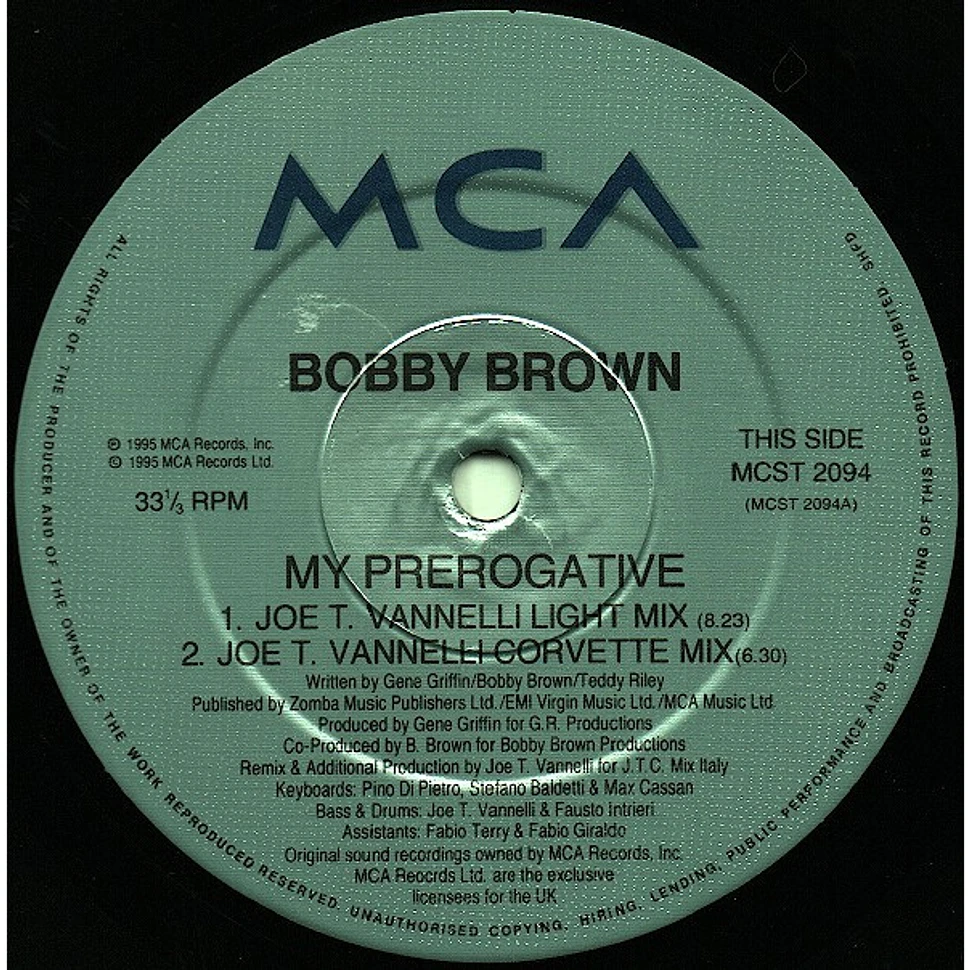 Bobby Brown - My Prerogative (The Joe T. Vannelli Mixes)