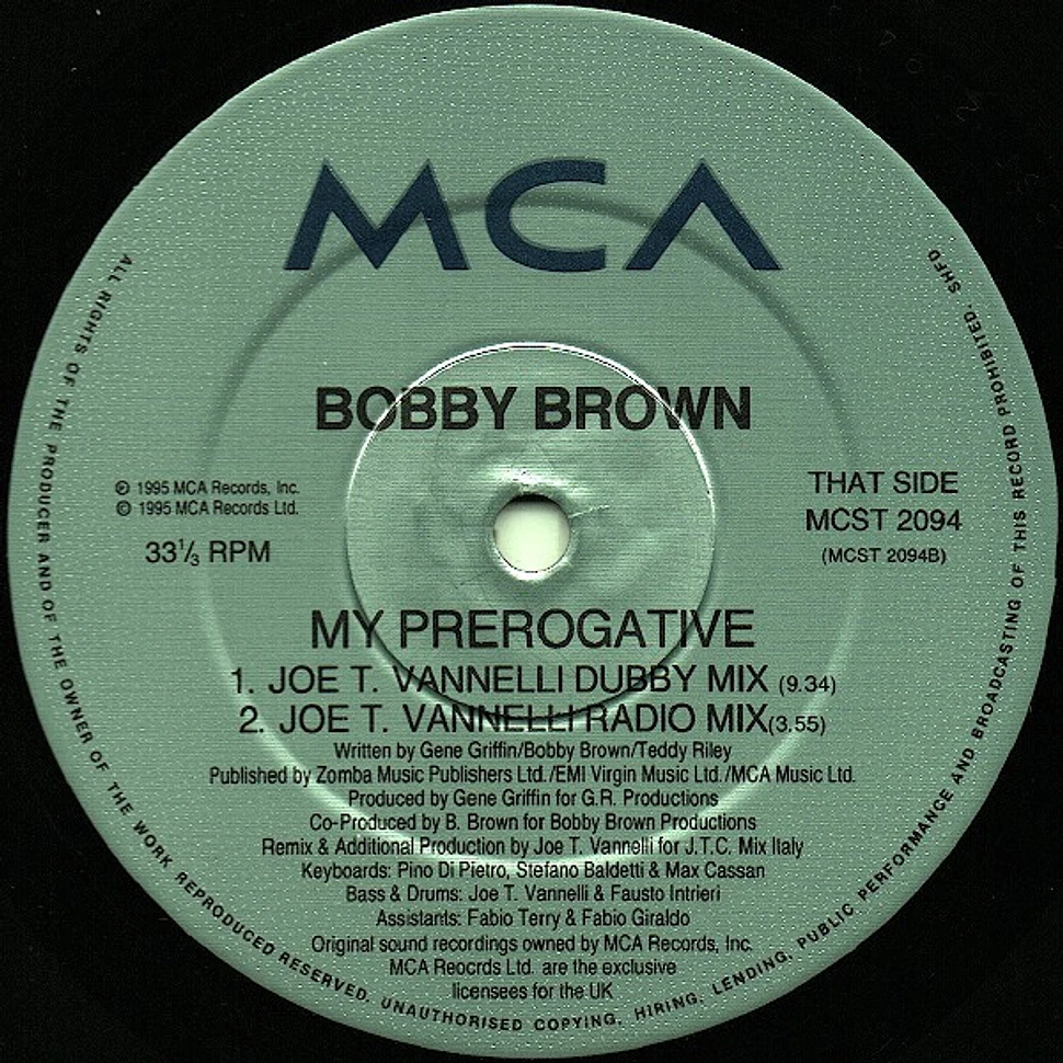 Bobby Brown - My Prerogative (The Joe T. Vannelli Mixes)